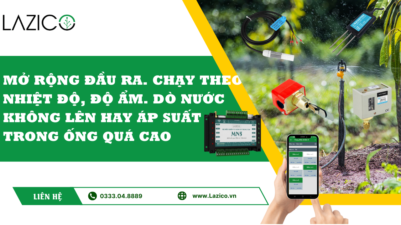 TÍNH NĂNG NÂNG CẤP THÊM ĐẦU RA VÀ MỞ KHÓA TÍNH NĂNG TÍCH HỢP CẢM BIẾN, ĐẦU DÒ.