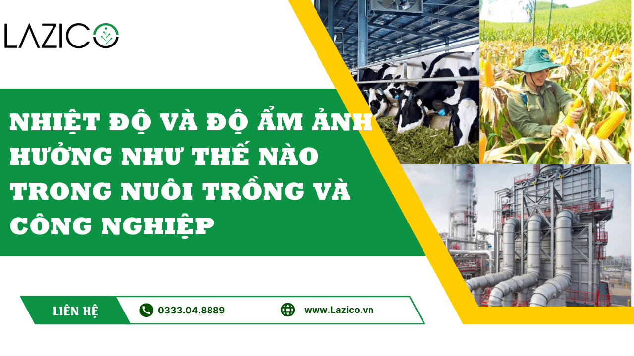 TẦM QUAN TRONG CỦA NHIỆT ĐỘ, ĐỘ ẨM TRONG TRỒNG TRỌT, CHĂN NUÔI VÀ CÔNG NGHIỆP