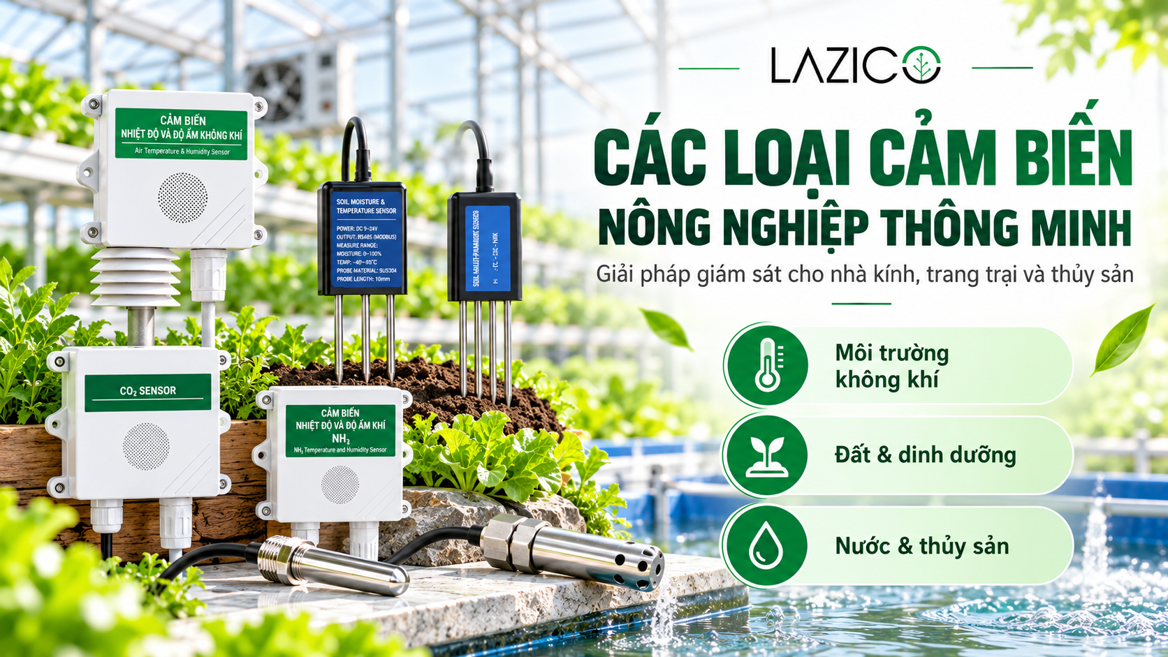 Các Loại Cảm Biến Thường Dùng Trong Nông Nghiệp Thông Minh Và Trang Trại Hiện Đại