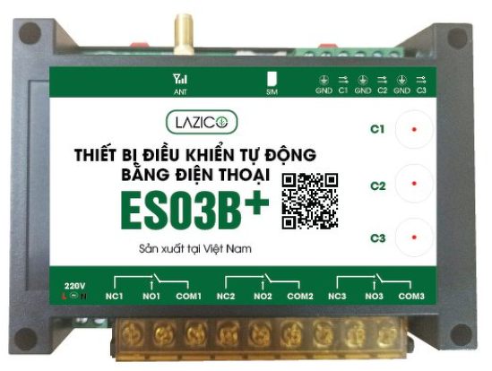 ES03B+ Bộ điều khiển từ xa 3 cổng độc lập 1500W 1cổng