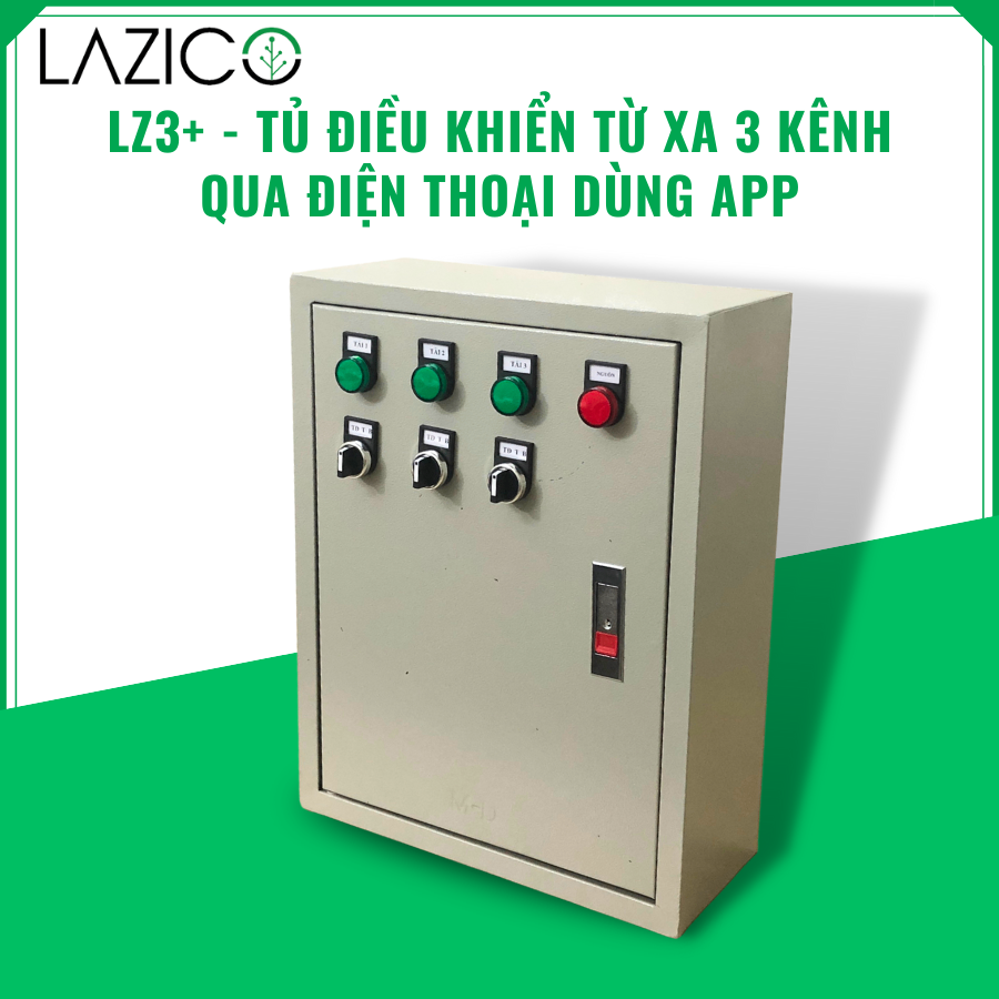 LZ3+ Tủ điều khiển từ xa qua điện thoại 3 kênh độc lập