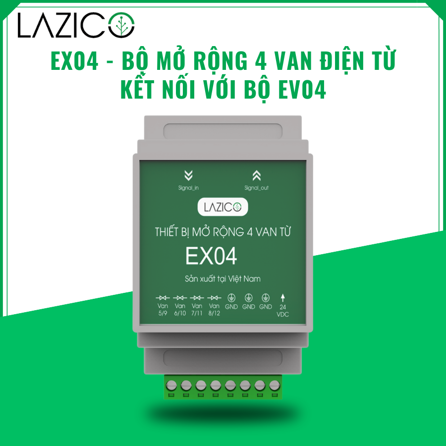 EX04-Bộ Mở Rộng Điều Khiển 4 Van Điện Từ