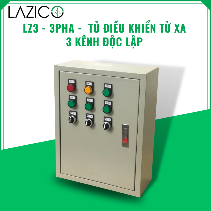 LZ3-3Pha- Tủ điều khiển từ xa qua điện thoại 3 thiết bị 3 pha công suất lớn