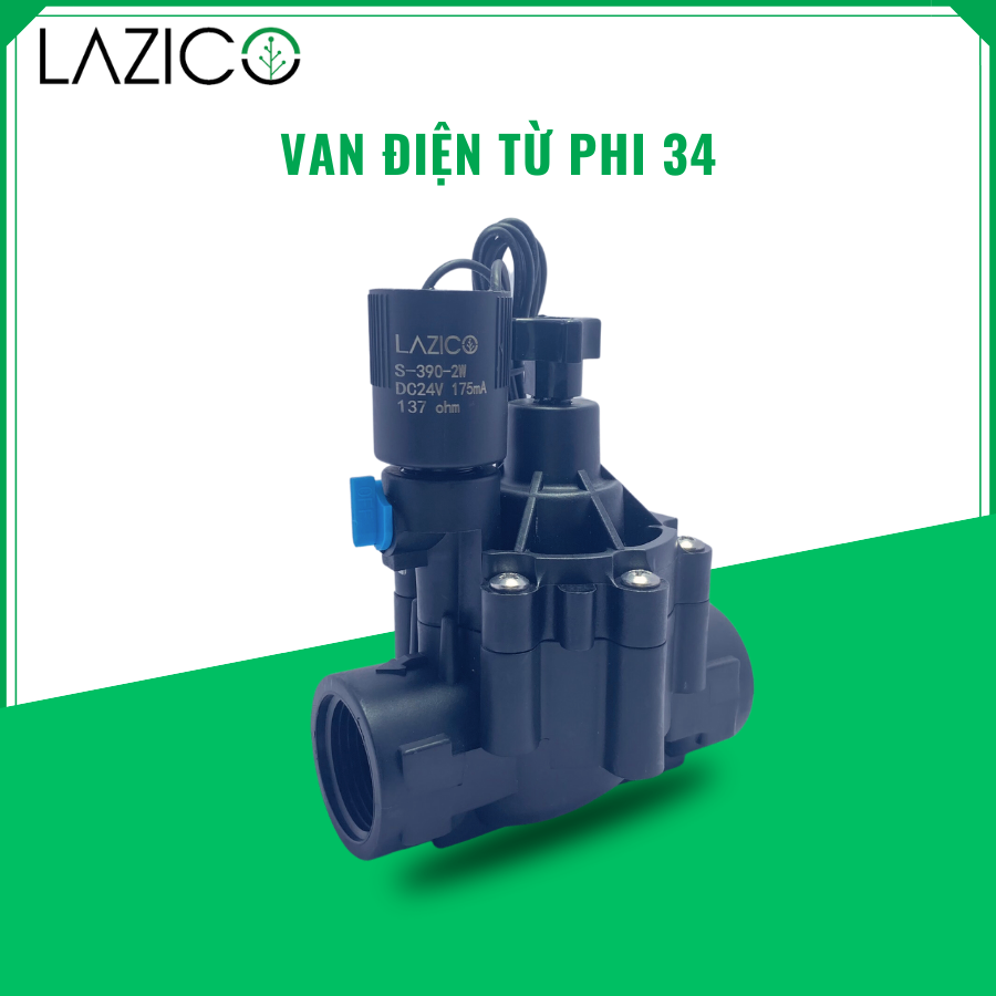 VT34-24VDC-Van điện từ dùng cho tưới tiêu- Phi 34- Điện áp 24VDC