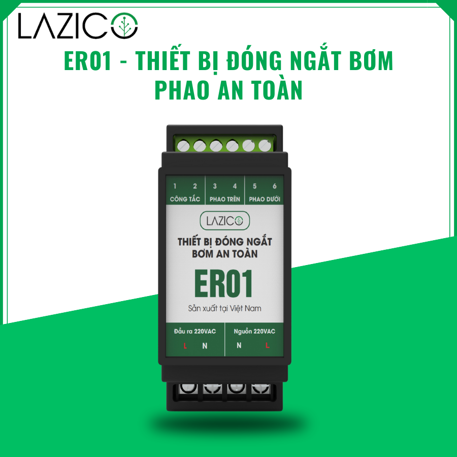 ER01 - Thiết bị đóng ngắt bơm an toàn, dây ra phao không có điện