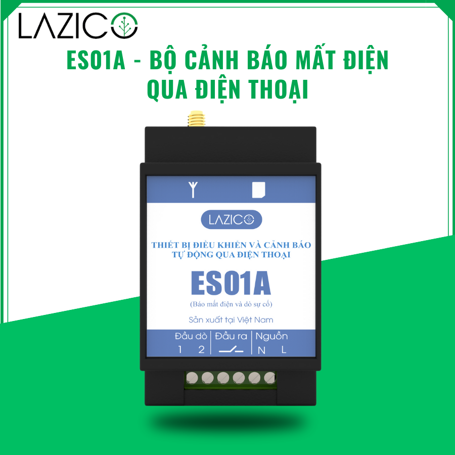 ES01A - Thiết bị cảnh báo mất điện và điều khiển từ xa qua SIM điện thoại