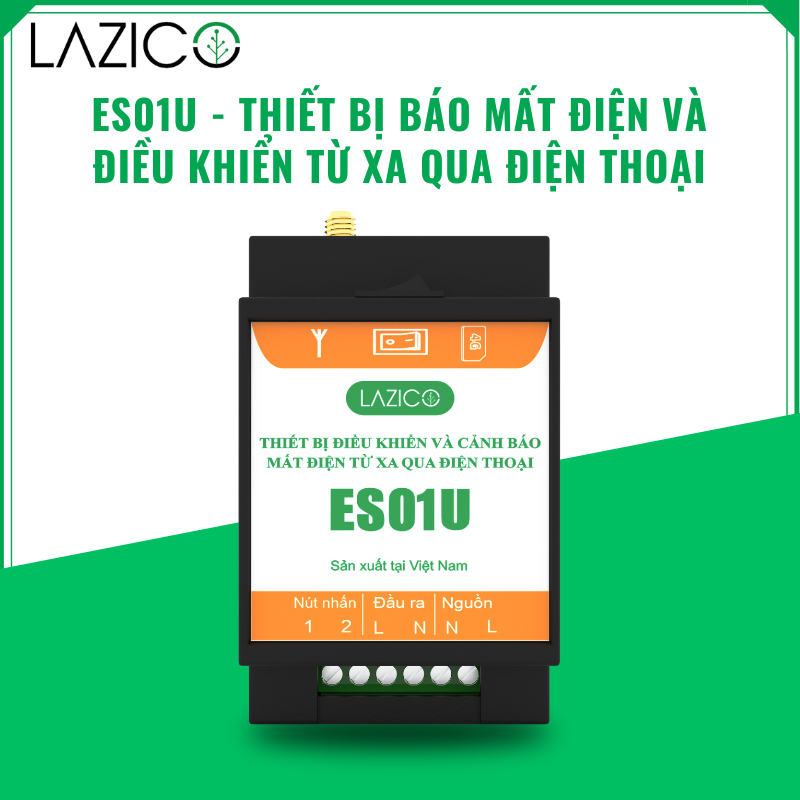 ES01U - Thiết bị cảnh báo mất điện và điều khiển từ xa qua điện thoại