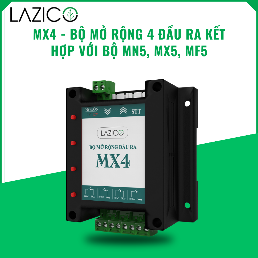 MX4-BỘ ĐIỀU KHIỂN MỞ RỘNG ĐẦU RA, SỬ DỤNG CHO BỘ ĐIỀU KHIỂN MN5, MX5, MF5. MỞ RỘNG TỐI ĐA 37 ĐẦU RA.