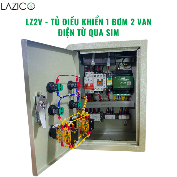 LZ2V - Tủ điều khiển từ xa 1 bơm 1 pha 2 van từ