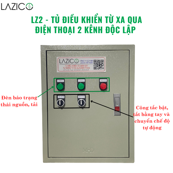 LZ2- Tủ điều khiển tưới tự động bằng điện thoại công suất lớn