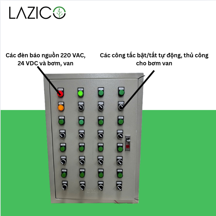 LW1B14V - TỦ ĐIỀU KHIỂN TỪ XA 1 BƠM 14 VAN QUA WIFI