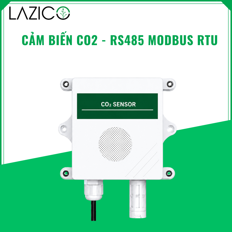 CẢM BIẾN NỒNG ĐỘ CO2 RS485 MODBUS RTU-LAZICO