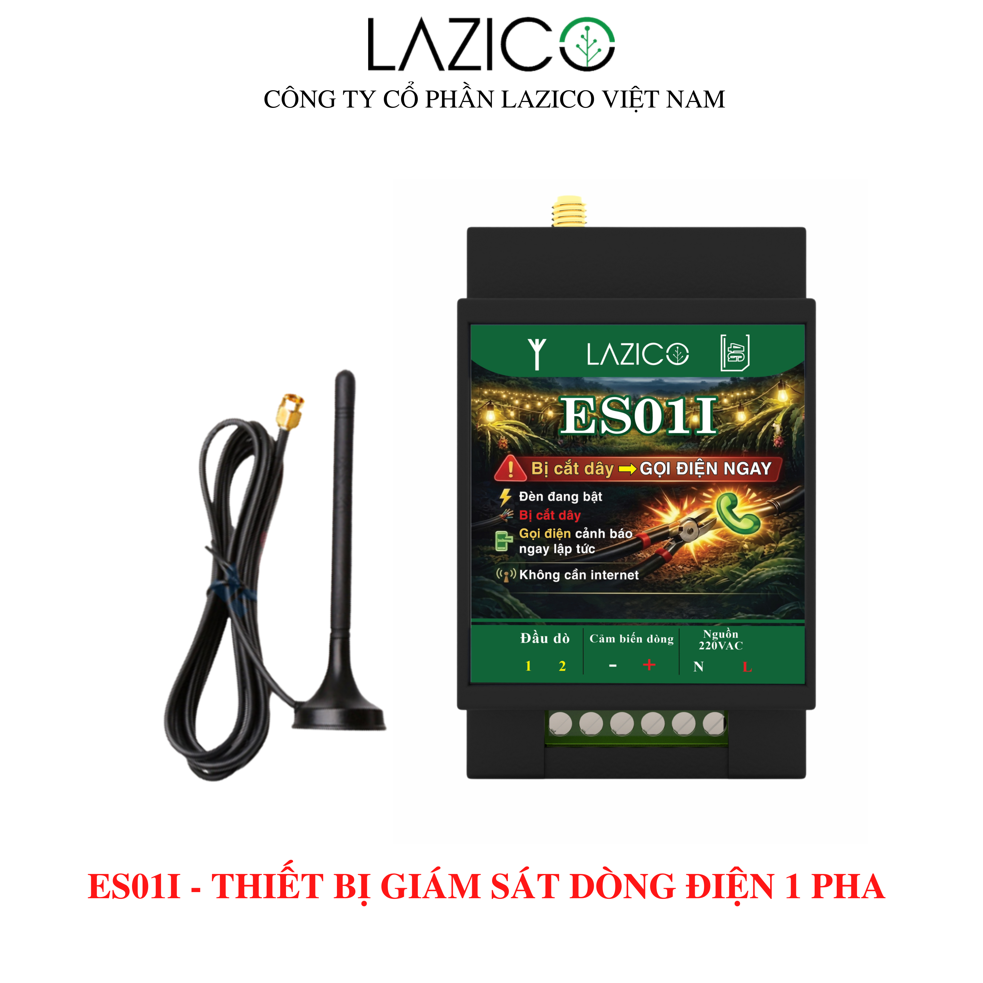 ES01I – Giải Pháp Phát Hiện Cắt Trộm Dây Và Bóng Thanh Long
