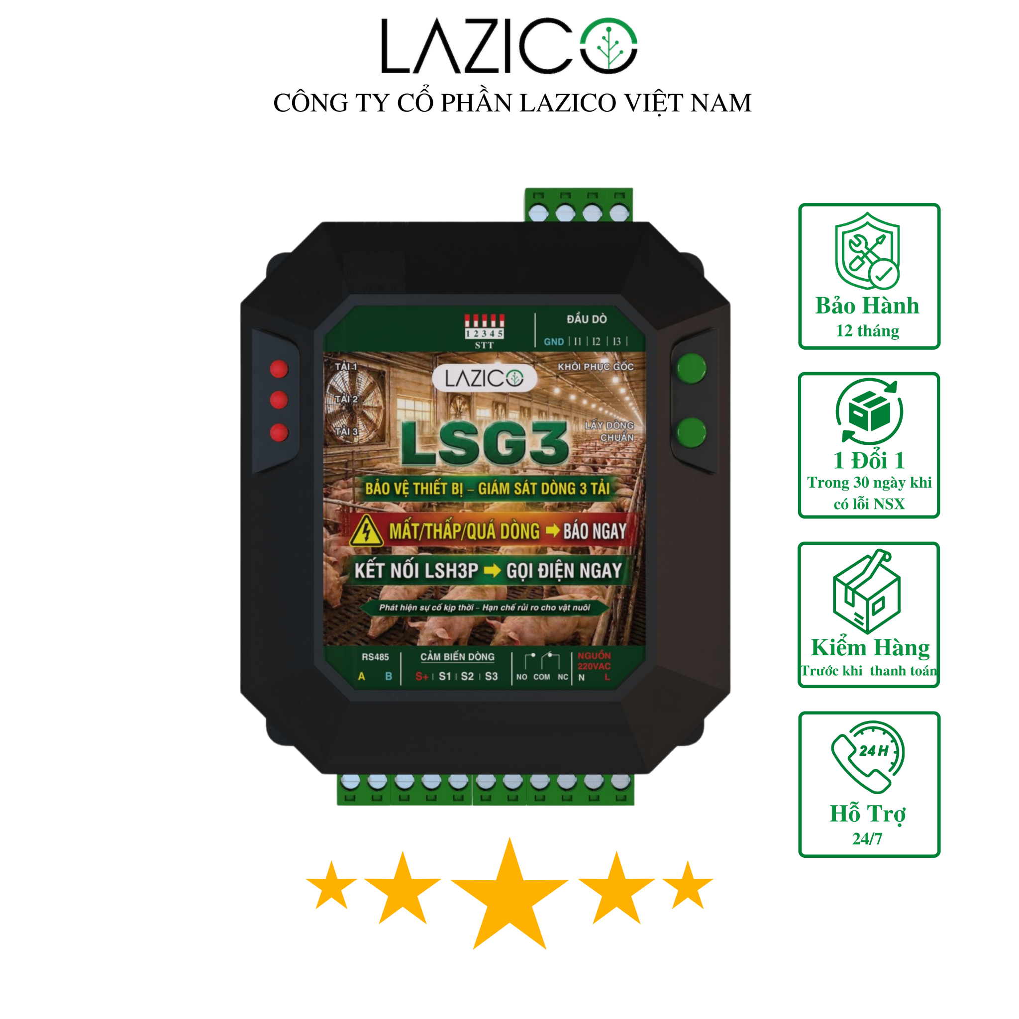 LSG3- Node giám sát dòng điện 3 tải