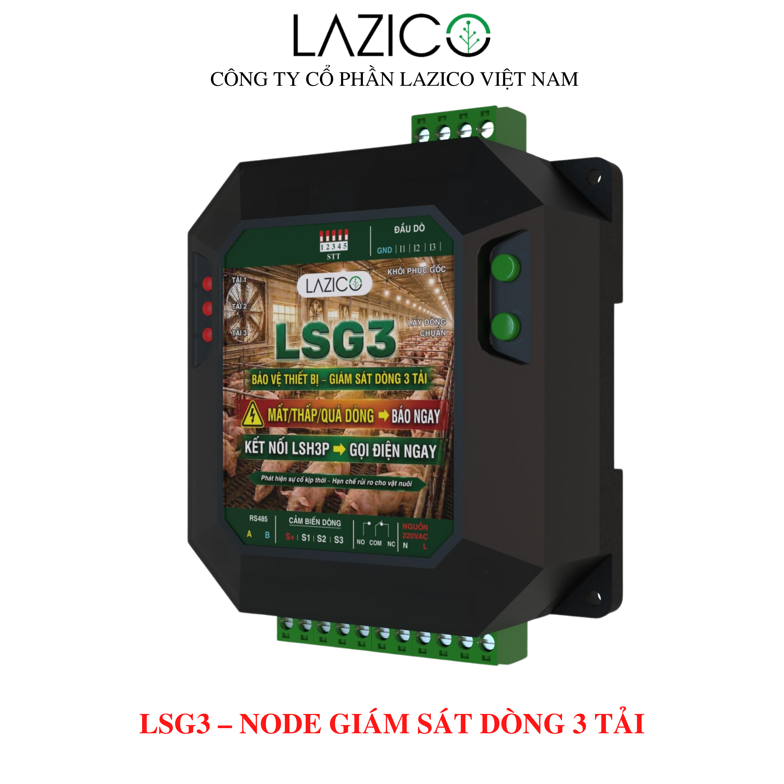 LSG3- Node giám sát dòng điện 3 tải