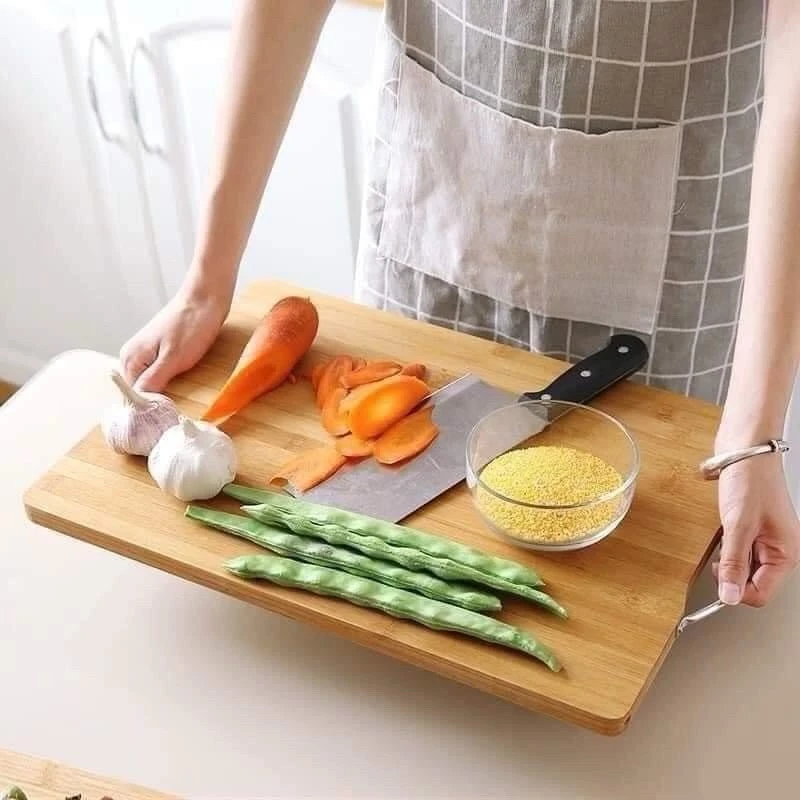 Thớt gỗ chữ nhật 34*24cm