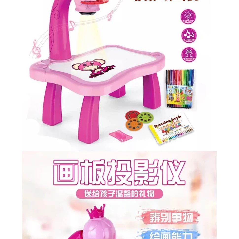 Đèn bàn chiếu hình học