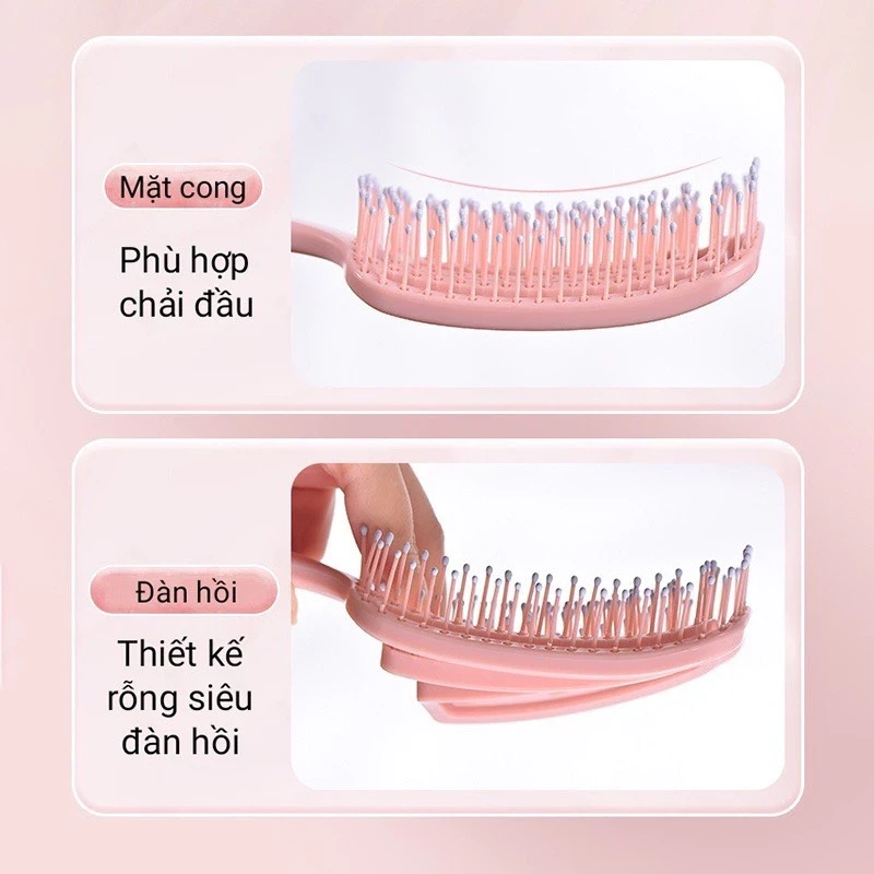 Lược massage thông hơi vuông
