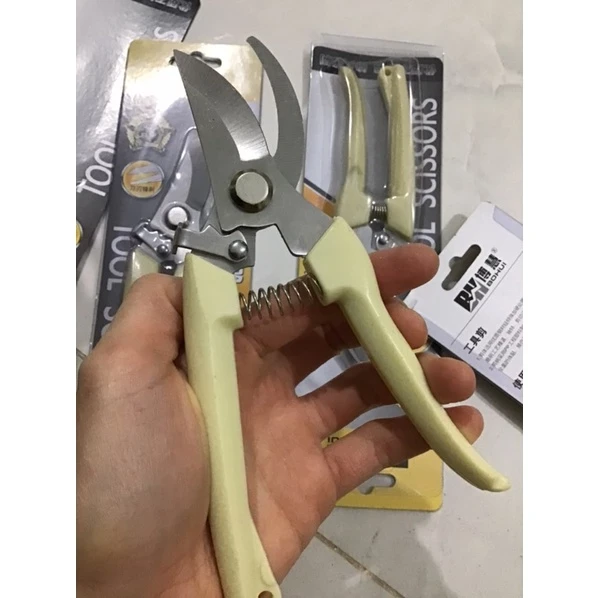 Kéo cắt cành cán trắng