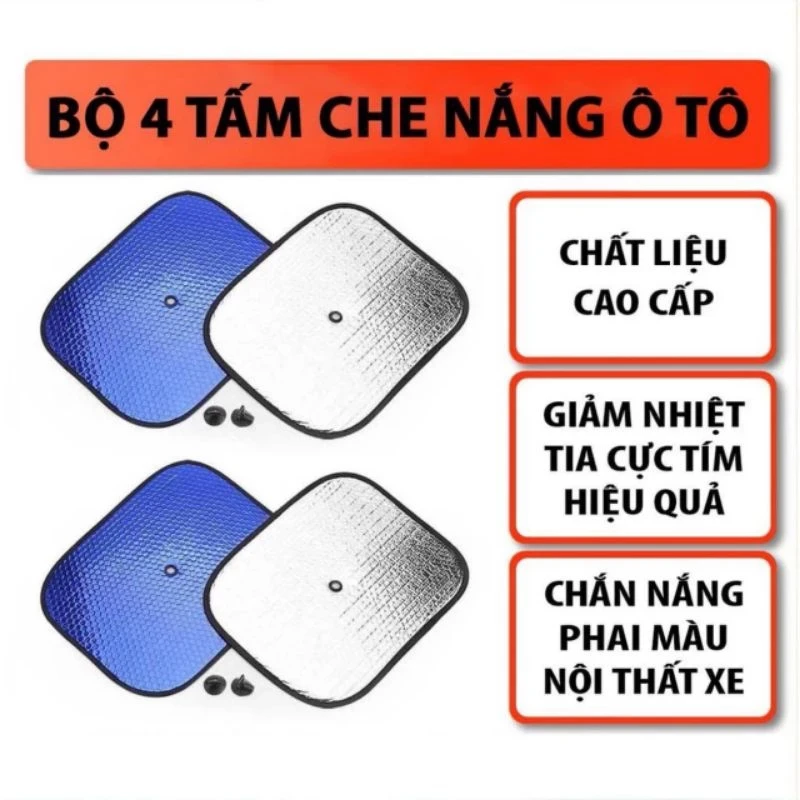 Miếng bạt che nắng xe có miếng hút