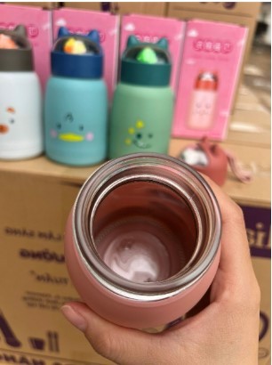 Bình nước nắp thú