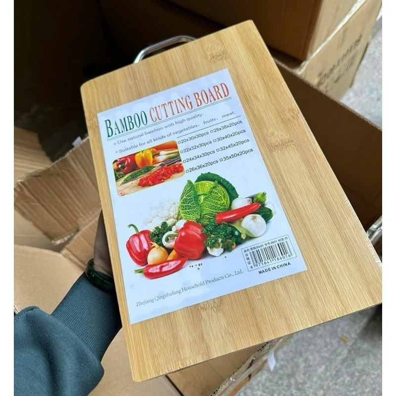 Thớt gỗ chữ nhật 34*24cm