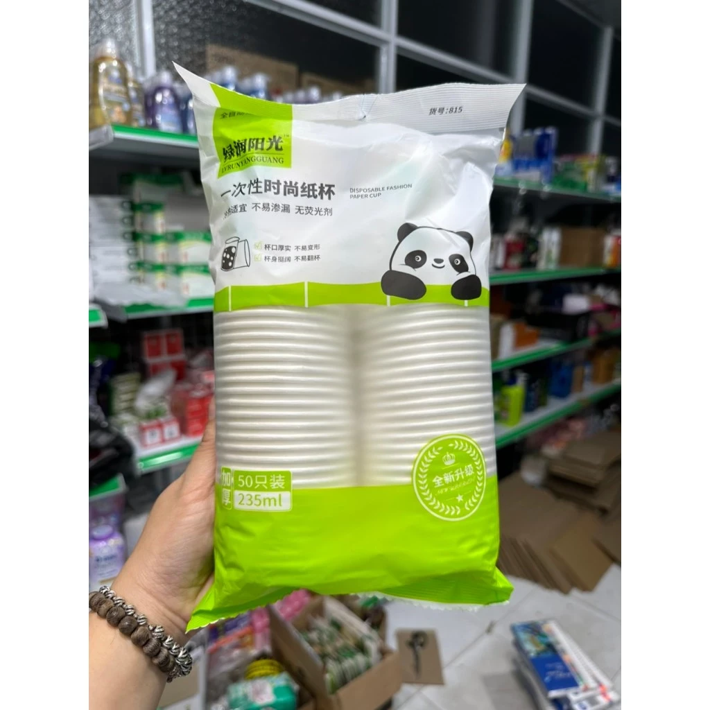 Cốc giấy gấu trúc