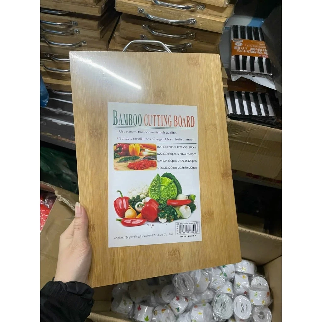 Thớt gỗ chữ nhật 34*24cm