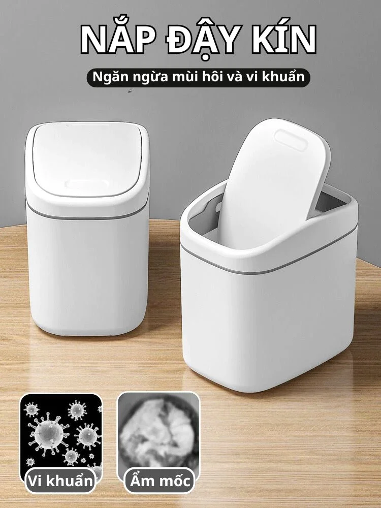 Thùng rác mini để bàn trơn