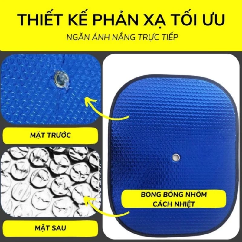 Miếng bạt che nắng xe có miếng hút