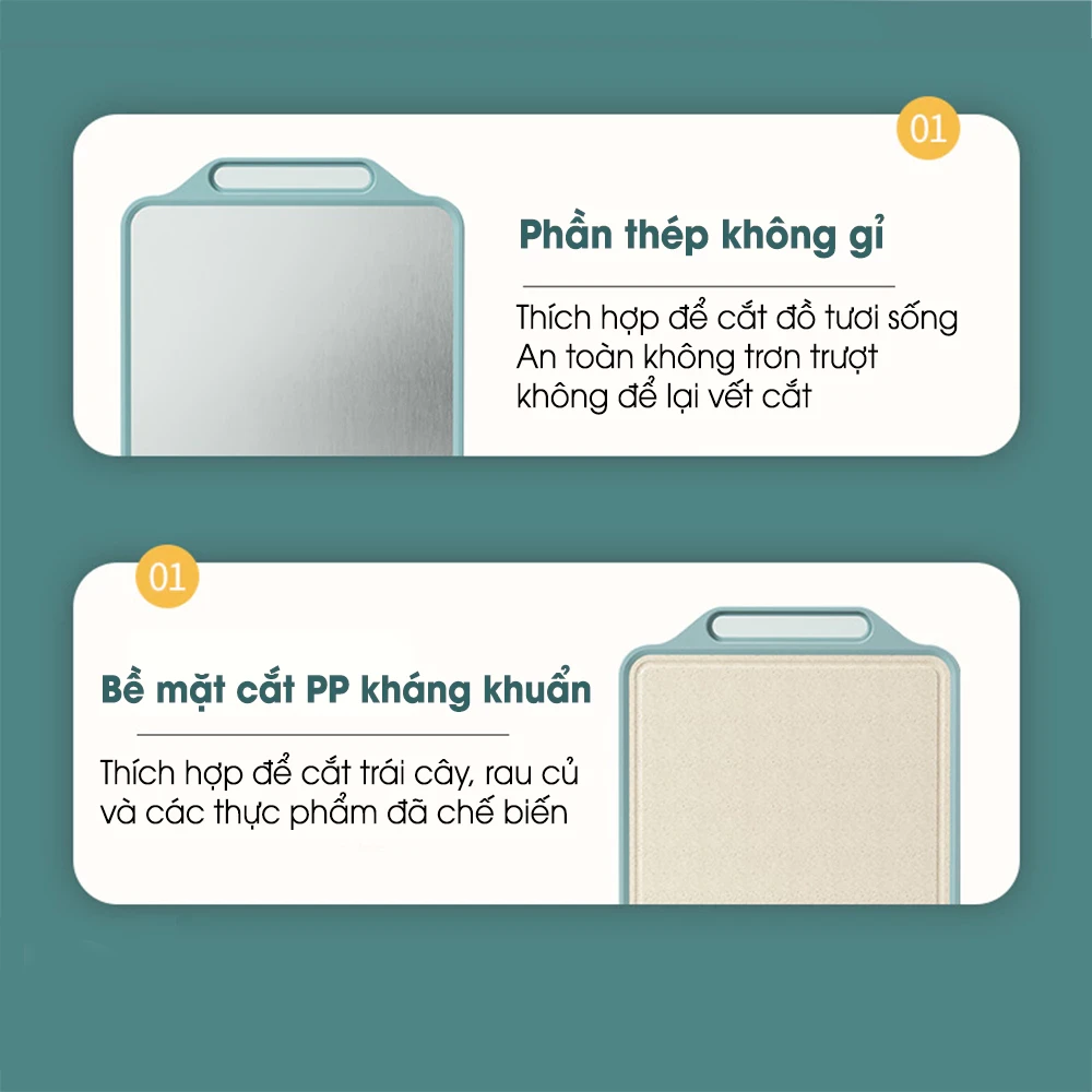 Thớt kháng khuẩn 2 mặt