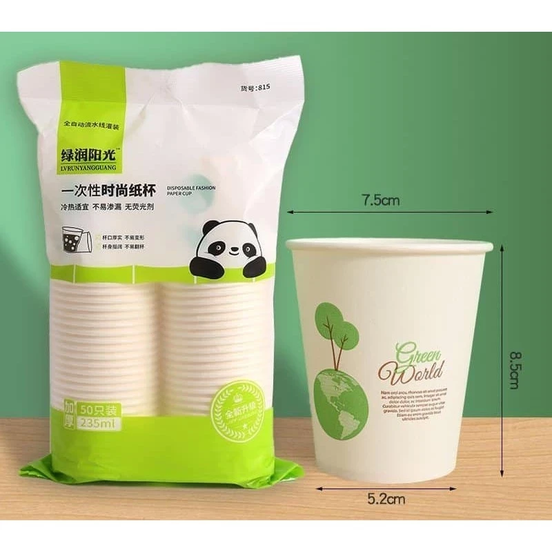 Cốc giấy gấu trúc