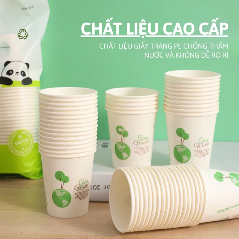 Cốc giấy gấu trúc