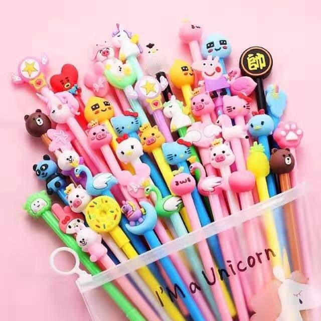 Set bút bi đầu thú 20 cái