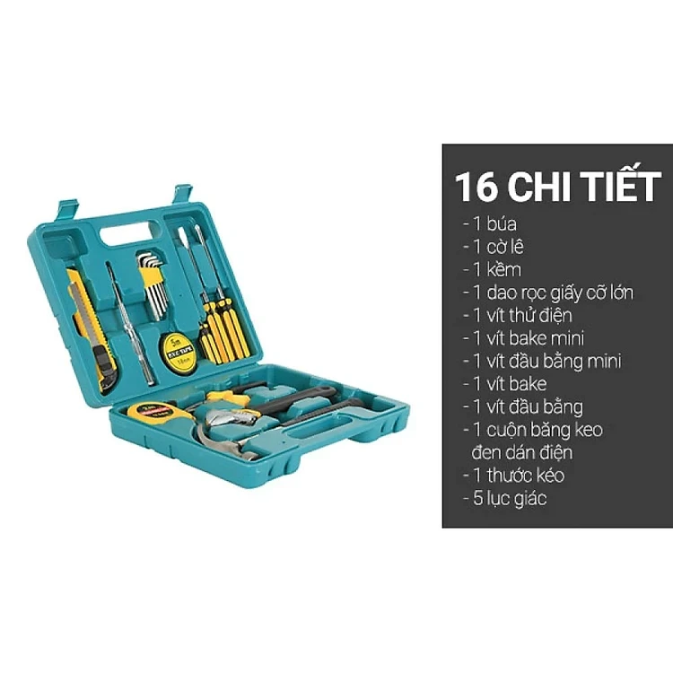 Bộ dụng cụ sửa chữa 16 chi tiết