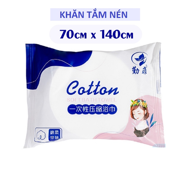 Khăn tắm nén cô gái