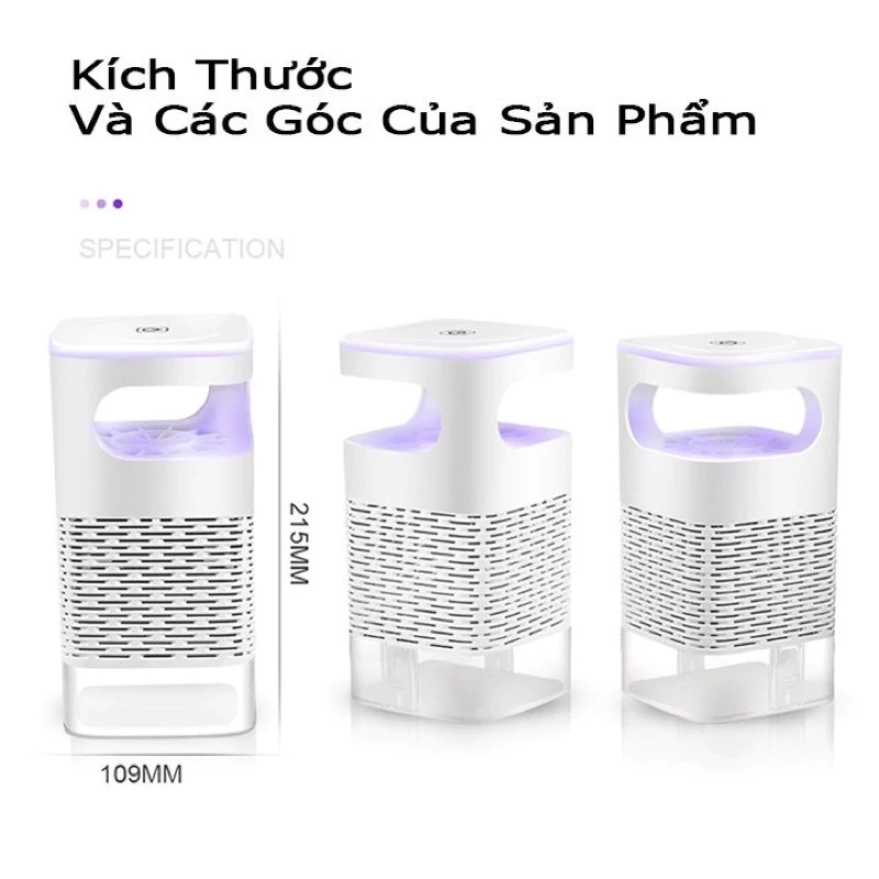 Đèn bắt muỗi size nhỏ