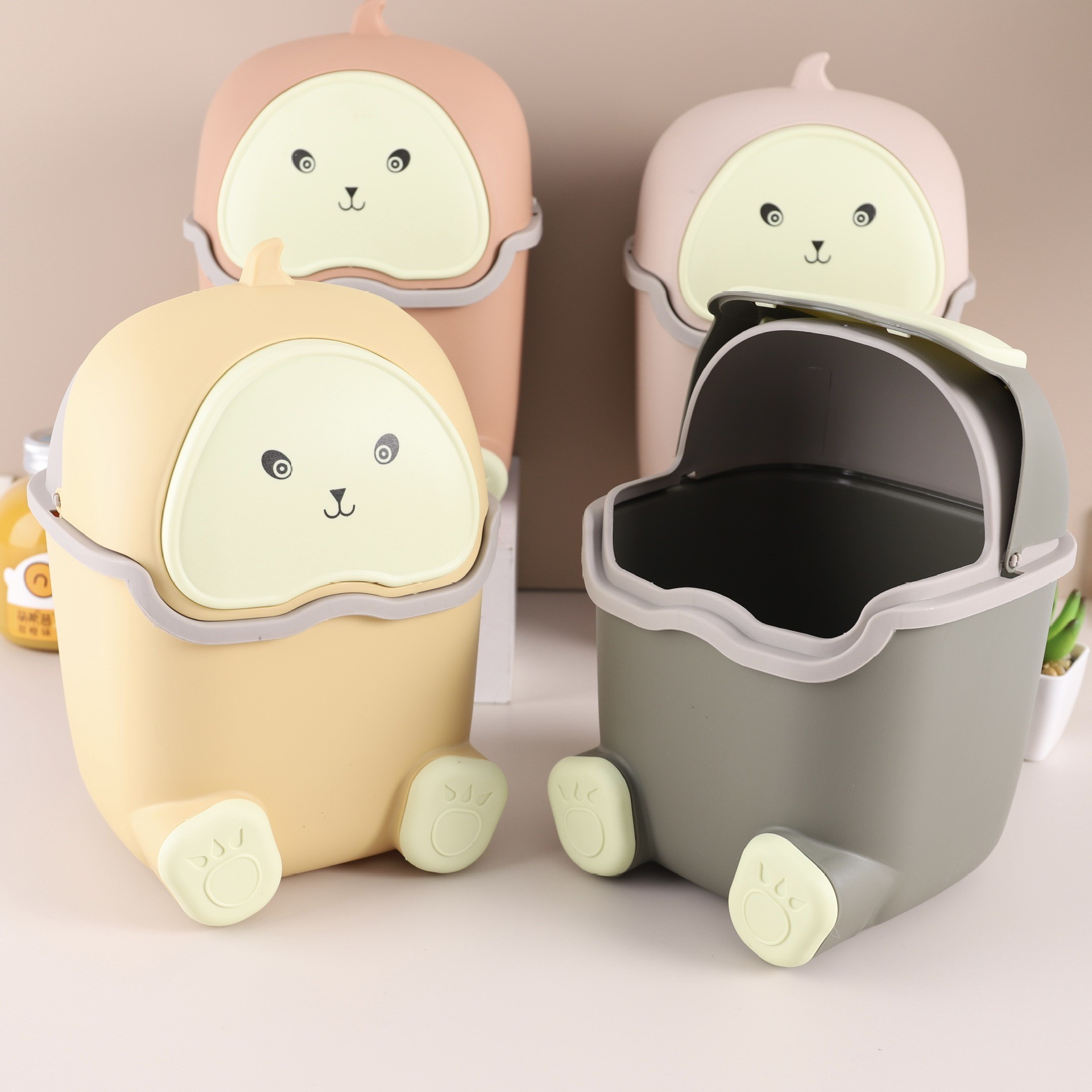 Thùng rác mini để bàn hình thú
