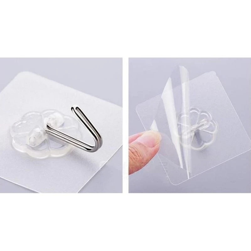 Móc dán tường trong suốt