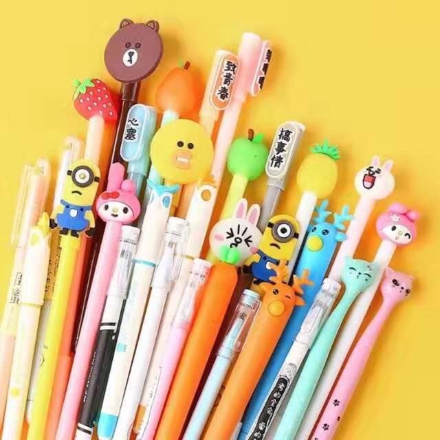 Set bút bi đầu thú 20 cái