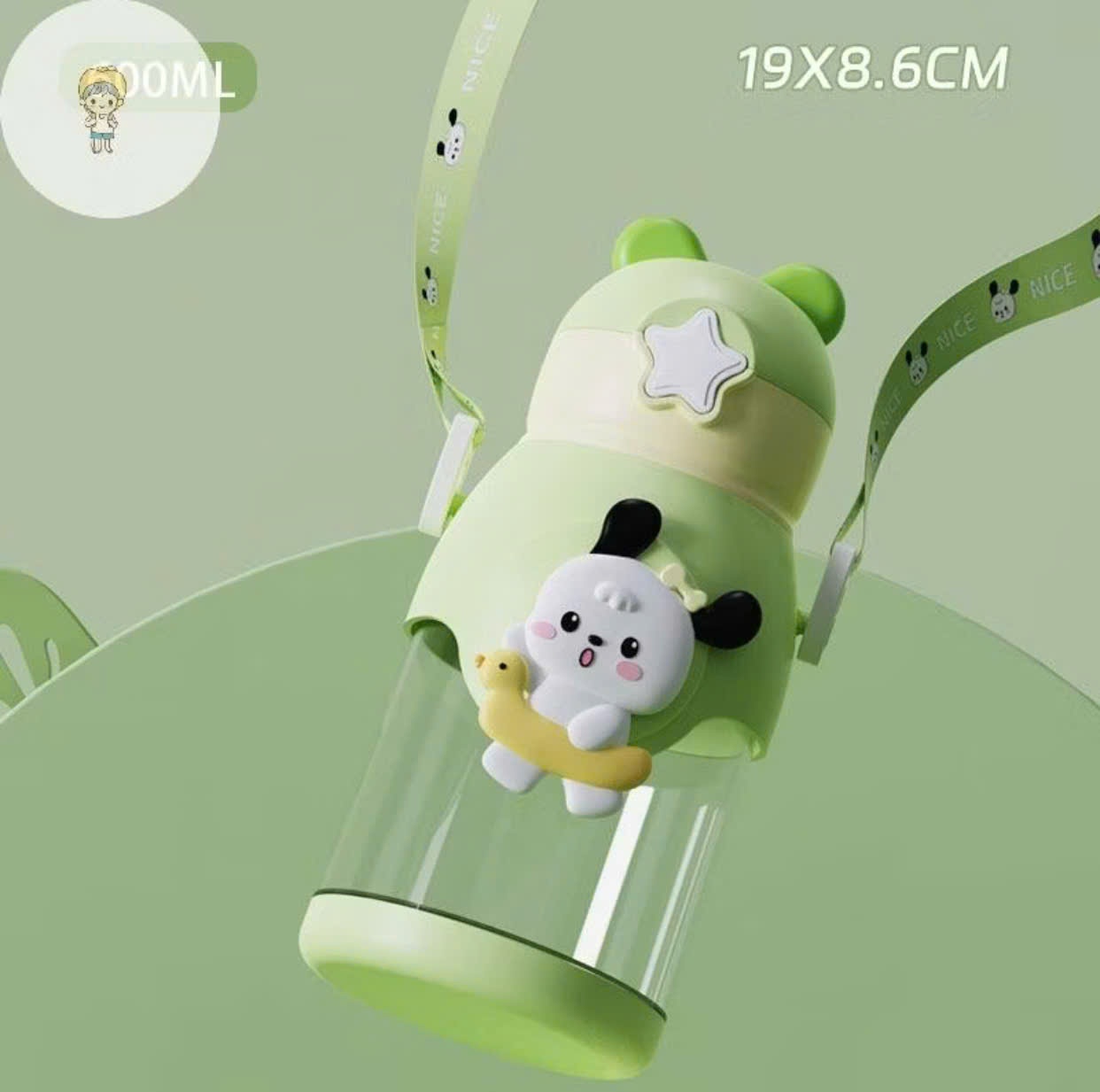 Bình hoạt hình tai gấu