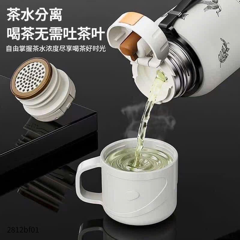 Bình giữ nhiệt kèm cốc hình hoa
