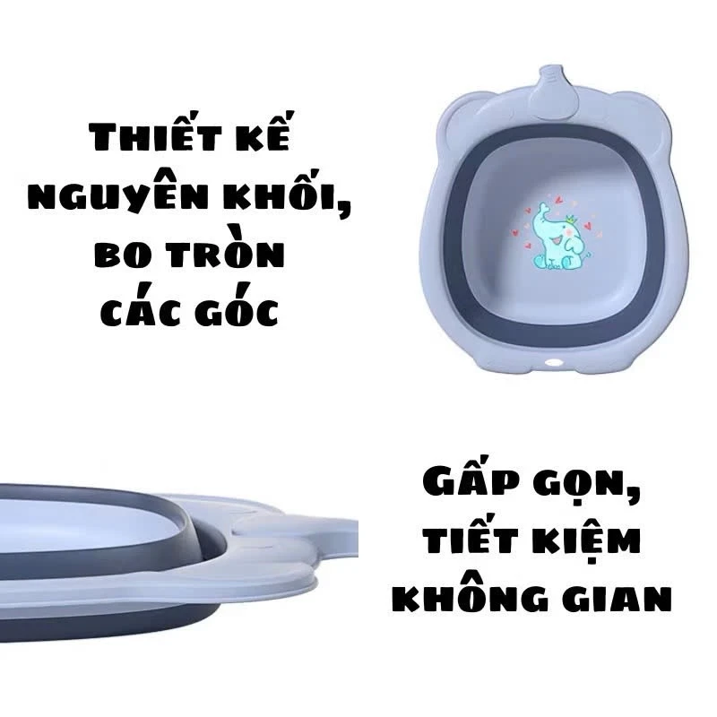Chậu gấp gọn con voi