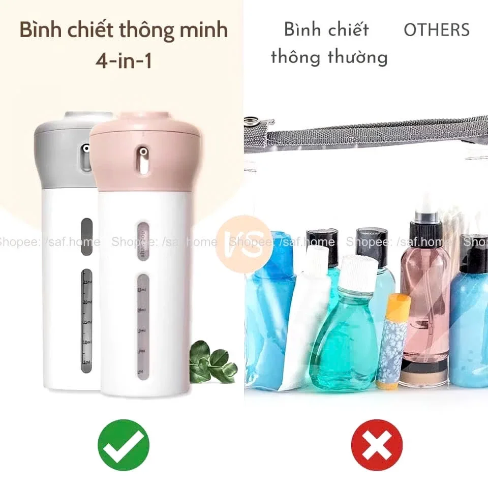 Bộ chai chiết 4in1