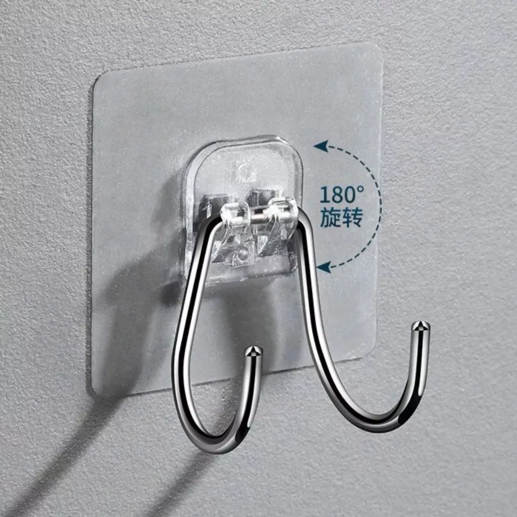 Móc dán tường inox số 7