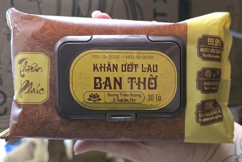 Gói giấy lau bàn thờ Bao Sái