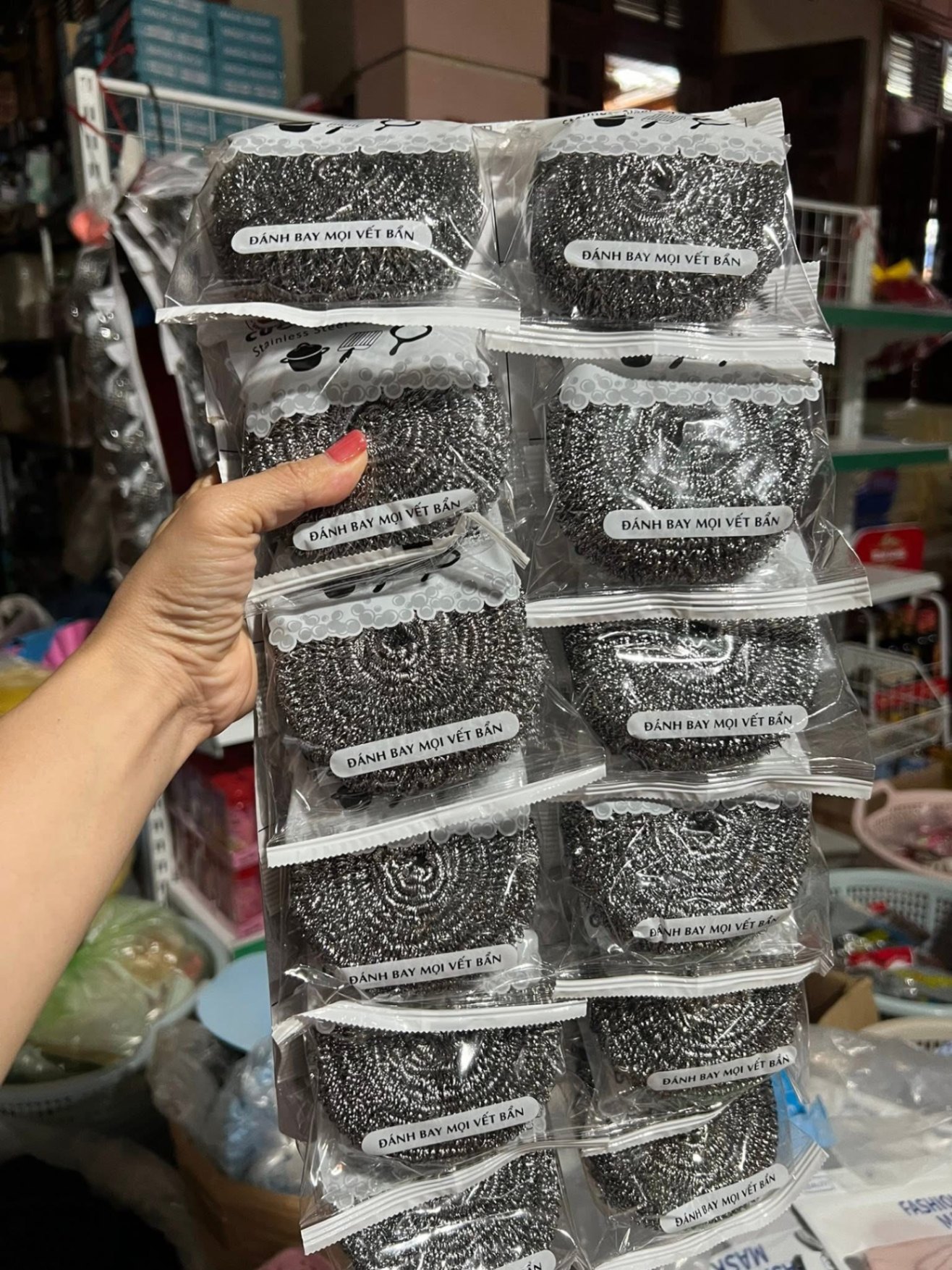 Miếng chùi nồi sắt