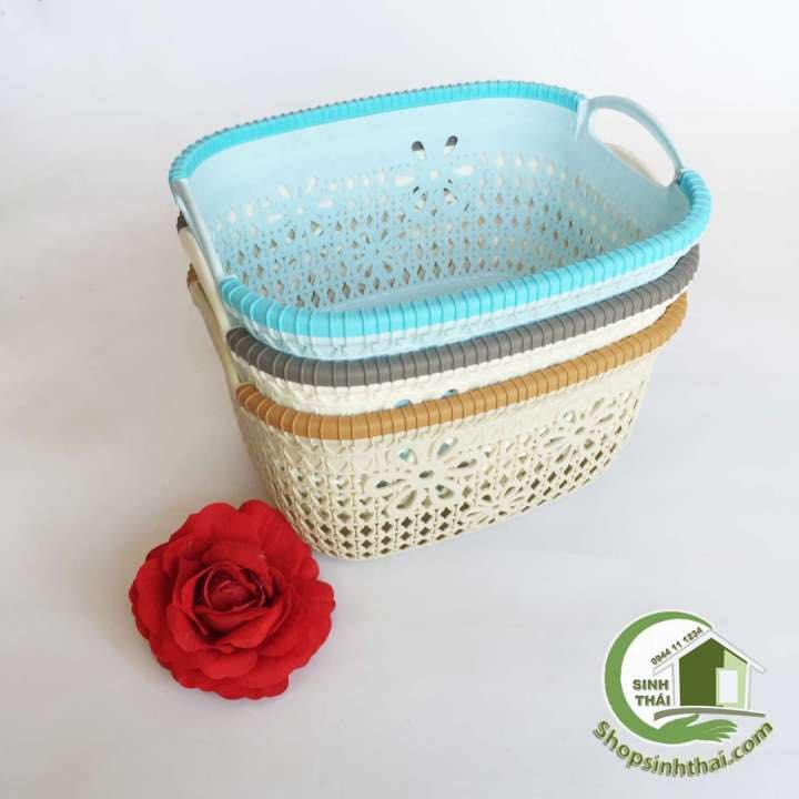 Giỏ hoa Việt Nhật tay cầm size nhỏ