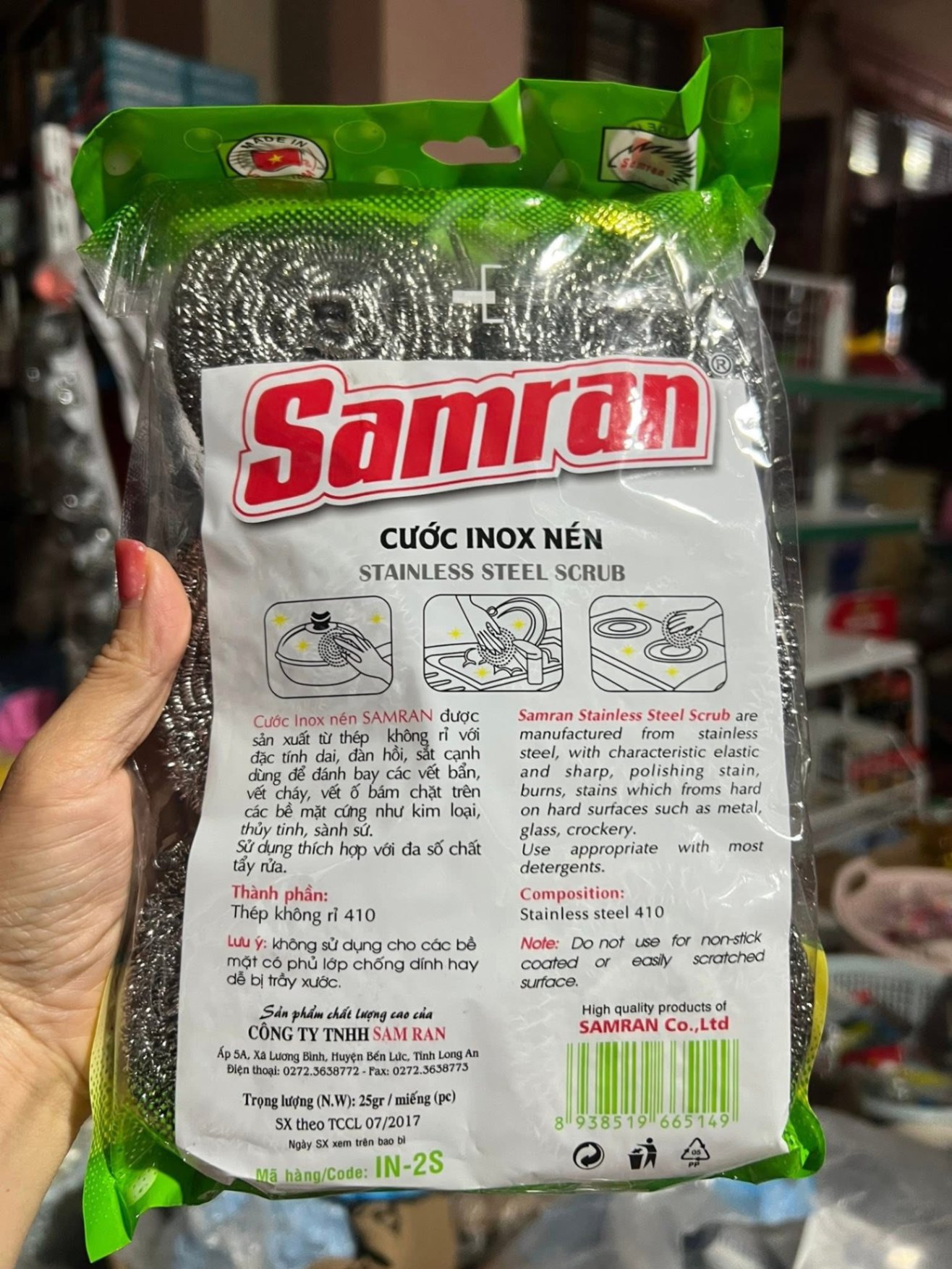 Miếng chùi nồi sắt
