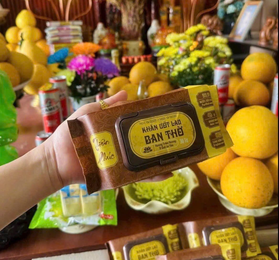 Gói giấy lau bàn thờ Bao Sái